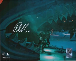 Patrick Marleau San Jose Sharks Signed 8x10 Skate Out of Shark's Mouth Photo - Picture 1 of 1