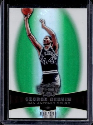 2006-07 Topps Triple Threads George Gervin Emerald #/199 Spurs - Image 1 of 2