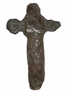 Cruciform Anglo-Saxon Brass Bow Fibula 4th-5th Century A.D. England - Picture 1 of 4