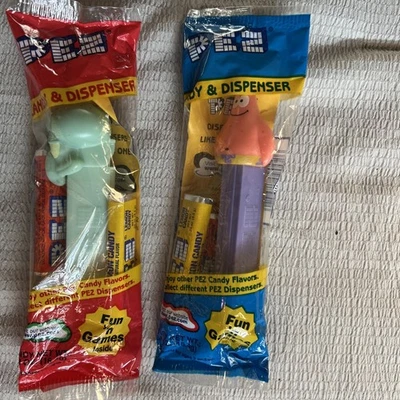 Pantalones Cuadrados Pez Dispensador Bob Esponja, Tentículos Calamardo, Patrick Star Nuevo en Caja Foto 1 de 4