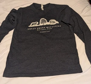 Ouray Great Smoky Mountains National Park Long Sleeve Henley Shirt, Medium - Picture 1 of 7