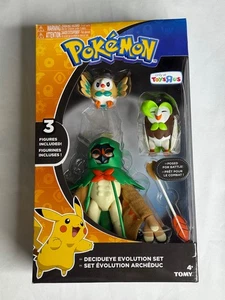 TOMY Pokemon Decidueye Evolution Set 3 in Action Figures Toys R US New - Picture 1 of 4