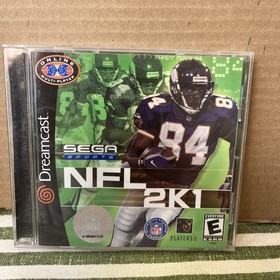 NFL 2K1 (SEGA Dreamcast, 2000) Complete with manual