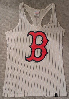 Camiseta sin mangas Boston Red Sox niñas mediana MLB béisbol a rayas espalda deportiva Foto 1 de 4