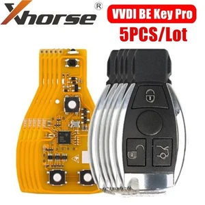 Xhorse VVDI BE Key Pro (Yellow) – Smart Key Shell for Mercedes-Benz, 3/4 Button - Picture 1 of 4