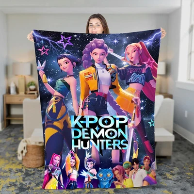 Manta Personalizada Huntrix Niñas - Personalizada K-Pop Cazador de Demonios Niños Navidad  Foto 1 de 3