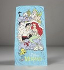The Little Mermaid Vintage 90s Franco Disney Beach Towel 30x58 Triton Ursula