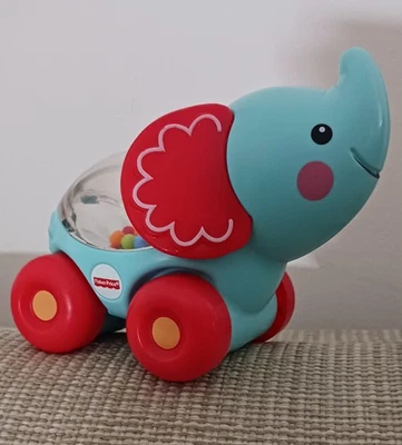 Fisher-Price Elefante Rodante Pop Bebé Empuje Juguete Edad Infantil a Niño Pequeño Foto 1 de 4