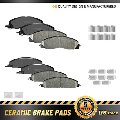 Herrajes de pastillas de freno delanteras traseras de cerámica para Dodge Ram 2500 3500 Ram 3500 2500 1500 Foto 1 de 4