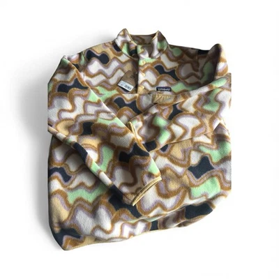 Novo Feminino Patagonia Synchilla Snap-T Lã Pequenas Correntes Natural Tamanho Médio - Imagem 1 de 4