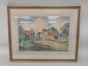 Framed Watercolour Painting Signed J Goddard Countryside Scene Artwork  - Picture 1 of 8