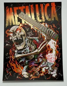 Póster Metallica 2X4 CARGA Álbum Serigrafía #’d X/110 Oficial Lámina de Oro Agotado - Imagen 1 de 22