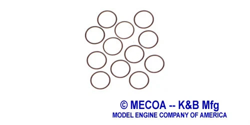 Cuña de junta de cabeza de bujía incandescente de motor modelo Cox 15 12 piezas .15 de 29cx-1511-12 Foto 1 de 1