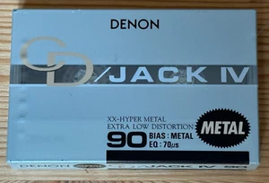 New Sealed Denon CD JACK IV Metal 90 Cassette Tape 1990 - Picture 1 of 2