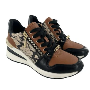Aldo Adwiwiax Python Women’s Shoes Size 6 Wedge Tennis Shoe Sneakers New NO BOX - Picture 1 of 12
