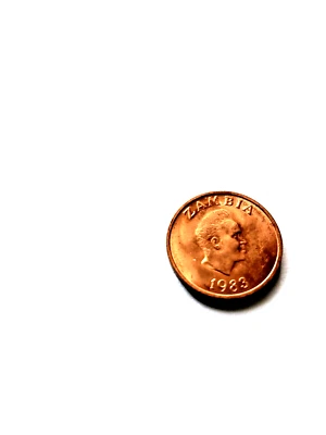 Sale! 1983 Zambia 1 One Nomee Coin Free Shipping - Image 1 of 2