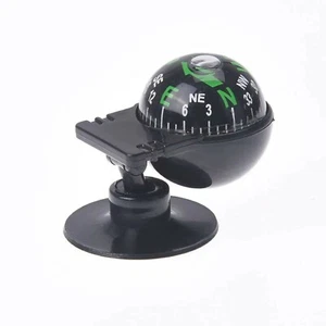 360 Degree Rotation Waterproof Vehicle Navigation Ball Car Compass Suction Cup - Picture 1 of 11