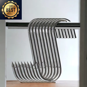 20Pcs Butcher'S Premium Hook Stainless Steel Wall S-Shaped Meat Hooks Hooks–For  - Picture 1 of 2
