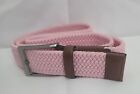 The Men's Store B086106 Woven Stretch Pink Belt Size 36