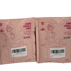 2 Female Anime 1/12 -ST03-B Large Breast Joint Flexible Suntan Figure Body - Picture 1 of 6