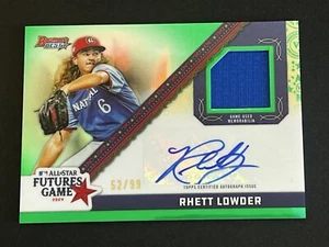 Rhett Lowder 2024 Bowman's Best Green All-Star Futures Game Patch Auto #ed 52/99 - Picture 1 of 12