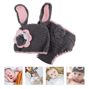  Newborn Rabbit Costume Toddler Clothes Knitted Bunny Clothing