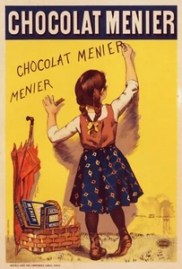 12887.Decoration Poster.Home Room interior art design.Chocolate girl writes wall - Picture 1 of 1