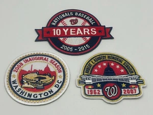 Washington Nationals RFK Memorial Stadium Schließung, Eröffnung & 10 Jahre Patch Set - Bild 1 von 15
