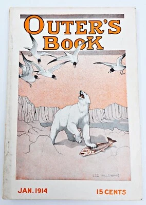 Outers Book January 1914 EX Condition Fishing Hunting Lures Guns Camping Old Ads - Image 1 of 3