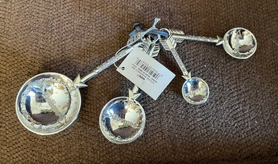 La Cucina by Ganz Nesting Measuring Spoons-4-Piece | Love/Hope/Dream/Believe-NWT - Image 1 of 1