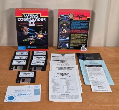 Wing Commander II Vengeance Kilrathi  3.5" Floppy Disk IBM PC  Big Box Game CIB - Image 1 of 4