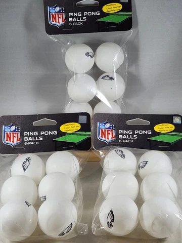 (18) PHILADELPHIA EAGLES, OFFICIALLY LICENSED, BEER PONG OR PING PONG BALLS Cover
