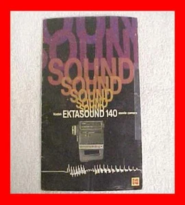 KODAK MODEL EKTASOUND 140 SOUND 8 SUPER 8 MOVIE CAMERA OWNERS MANUAL BOOKLET - Picture 1 of 2