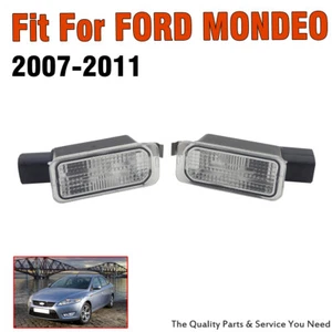 Pair Rear Number License Plate Lights with Bulbs For Ford Mondeo Mk4 2007-2010 - Picture 1 of 9