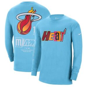 Miami Heat Nike City Edition Courtside Heavyweight Moments Long Sleeve T-Shirt