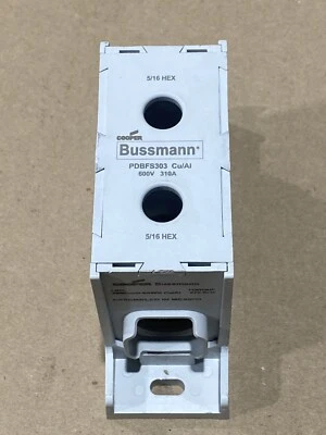 BUSSMANN PDBFS303 Power Distr Block,Al/Cu,600V NEW - Image 1 of 4