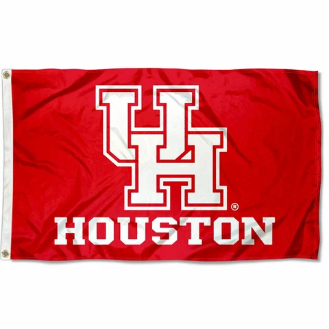 Houston Cougars White UH Logo Flag Large 3x5 Cover