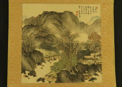 JAPANESE HANGING SCROLL ART Painting Sansui Landscape Asian Antique  #E2528 • 40.07$