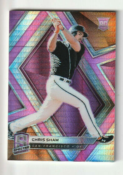 2019 CHRIS SHAW PANINI SPECTRA PINK WAVE PARALLEL REF ROOKIE #44/75  GIANTS  - Image 1 of 1