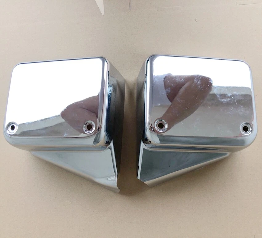 Cubierta de carenado lateral de batería ABS cromada para Honda Shadow Spirit VT 750 Black Widow Foto 1 de 3