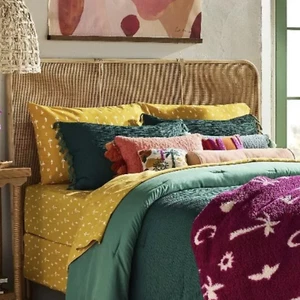 Yellow Bohemian Sheet Set Twin/XL Twin 100% Cotton 68" x 10" by Opalhouse NEW - Picture 1 of 3