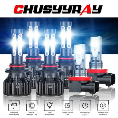 Lâmpadas de neblina altas/baixas para faróis de LED para Nissan Armada 2011-2013 2014 2015 6x - Imagem 1 de 4