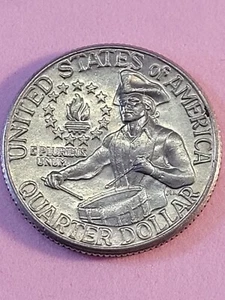 1776-1976 d bicentennial quarter error drum error (1) - Picture 1 of 3