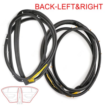 For Toyota Corolla AE EE 92 1987 90 Rear Lh+Rh Door Rubber Seal Weatherstrip - Image 1 of 4