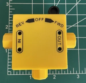 Vtg Capsela 500 Replacement Piece Part Yellow In Out 1993 Reverse Forward Switch - Picture 1 of 4