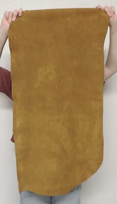 4-6 oz. SADDLE BUFFALO BISON Leather Hide for Native Crafts Moccasins Pouches - Image 1 of 2