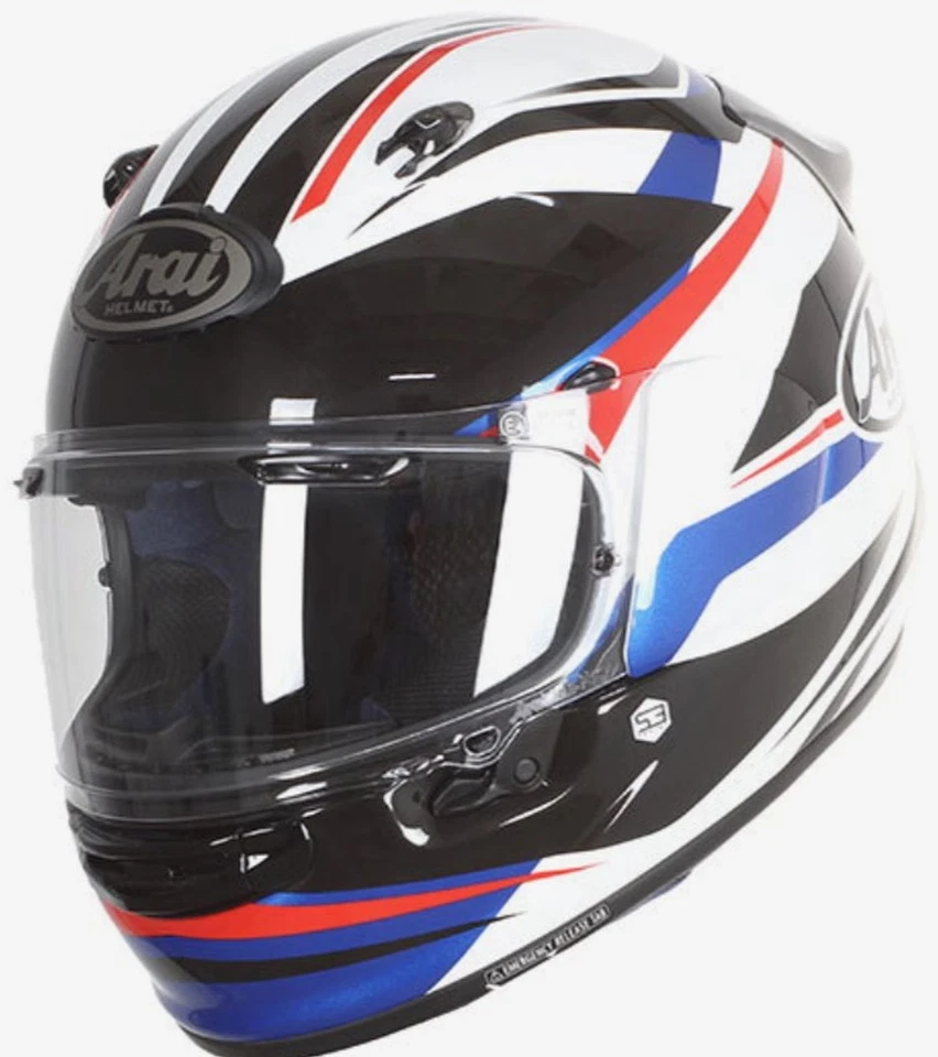 Arai Quantic Full Face Helmet In Fiber ECE06 Ray White Foto 1 de 1