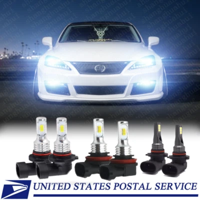 Faros LED 6000K para Lexus IS250 IS350 2006-2010 + Kit de faros antiniebla Foto 1 de 4