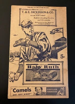Early 1900's Buffalo Bisons Baseball Program - Ollie Carnegie Era - Image 1 of 4