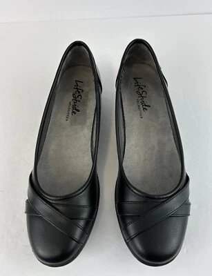 LifeStride Women’s Velocity 2.0 Black Low Wedge Slip On Comfort Shoes Size 11 M - Image 1 of 4